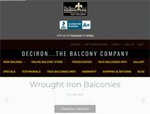 Tablet Screenshot of deciron.com